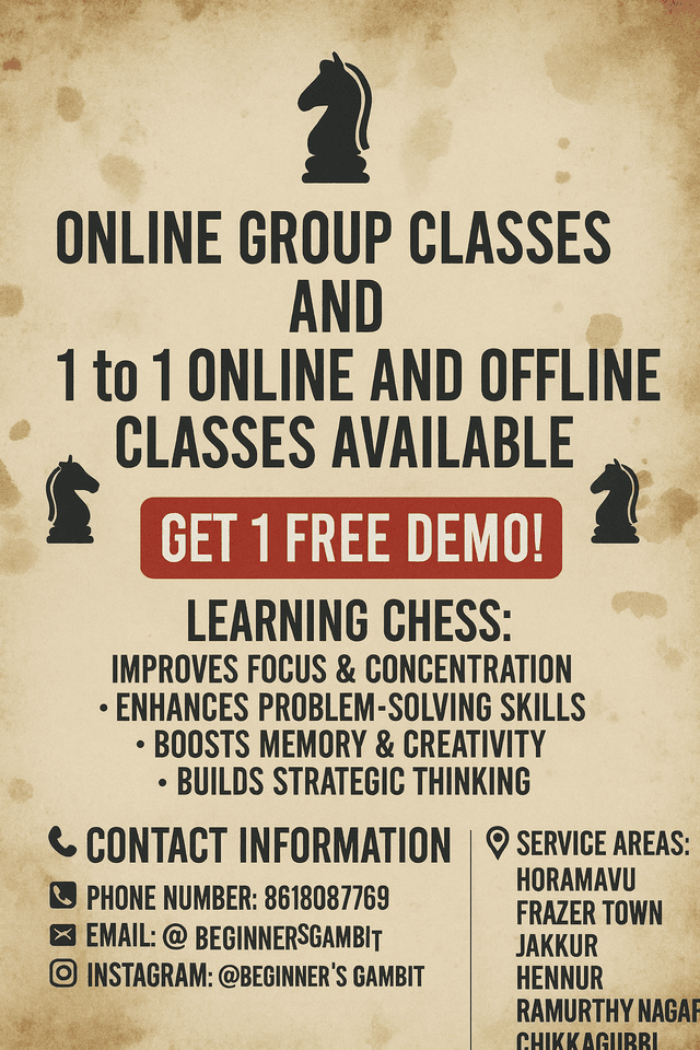 Chess Basic to intermediate - Thashwini BB