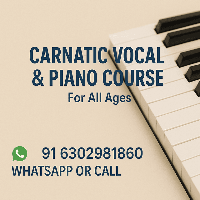 Carnatic music vocal and piano - MULLU DURGA PRASAD