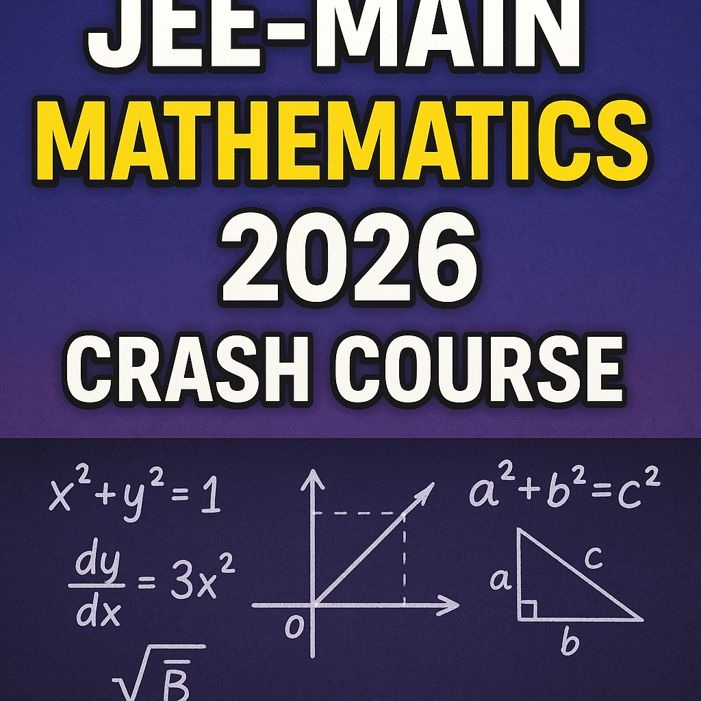 JEE Main 2026 Mathematics Crash Course – Online Live Classes by Vishan Kumar