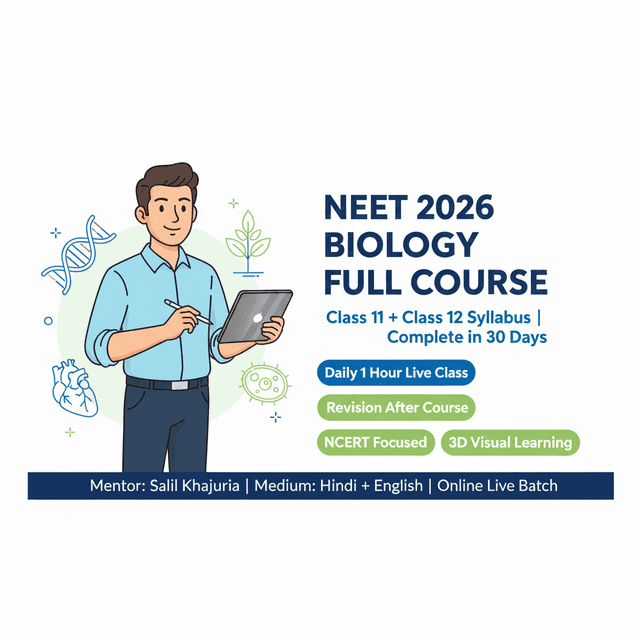NEET Biology Online Coaching – NCERT & Advanced Prep by Salil Khajuria