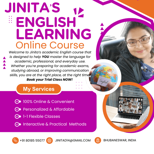 Academic English Mastery (Grade 1–8) – Complete Online English Language Program by Jinita Das