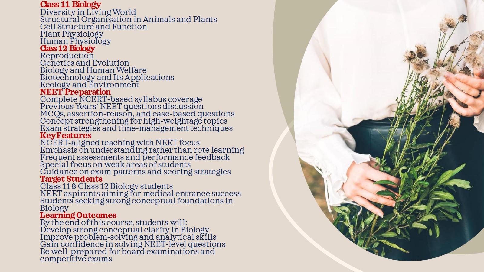 Class 12 Biology (CBSE & NCERT) Comprehensive Course  by Kirti