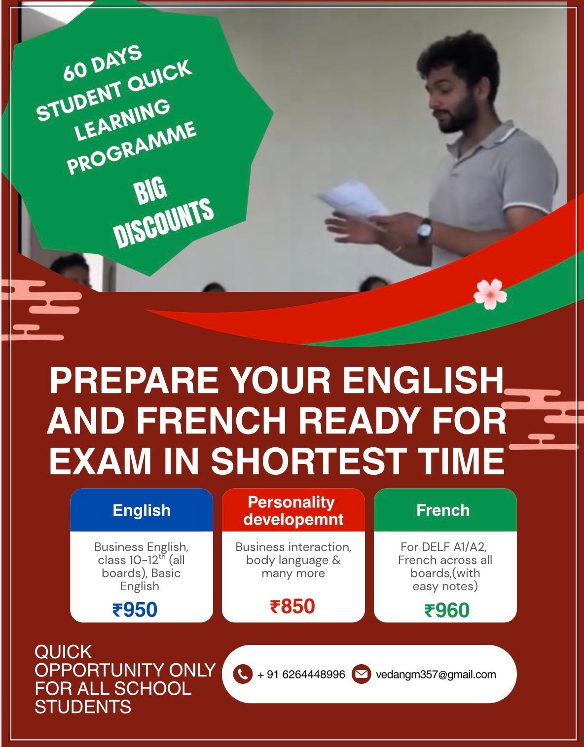 Mastering English/ French Program by Vedang Mishra