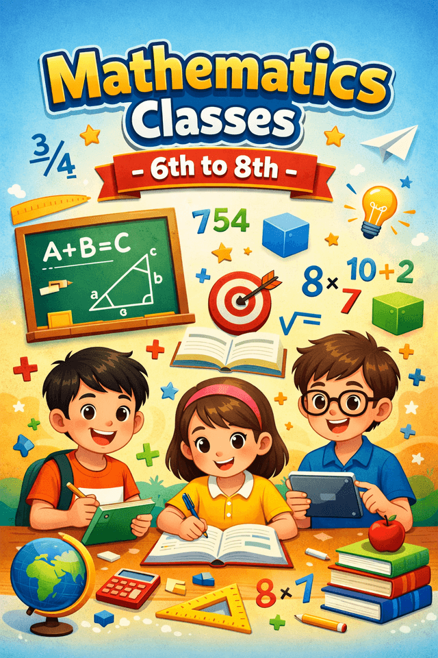 State Board Mathematics Coaching for Classes 6–8 – Online Tamil-Based Learning by  JABASELVI IDA