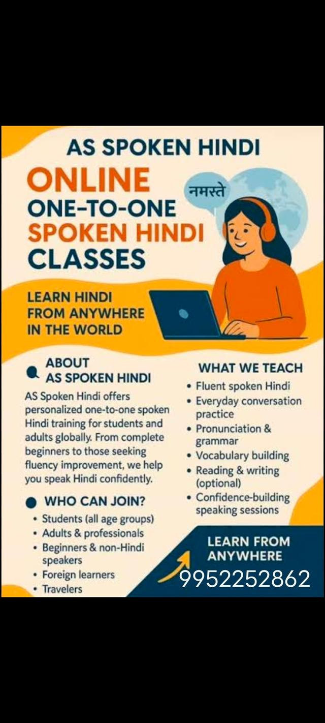 Hindi Language Course by Udhaya Lakshmi