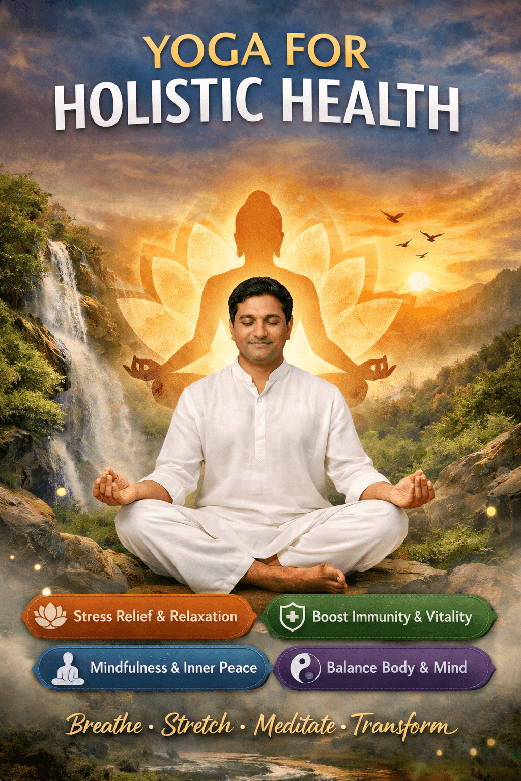 Holistic Health Yoga & Meditation Program by Rakesh Bhramar