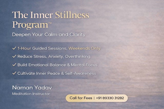 Calm with Meditation Program by Naman Yadav