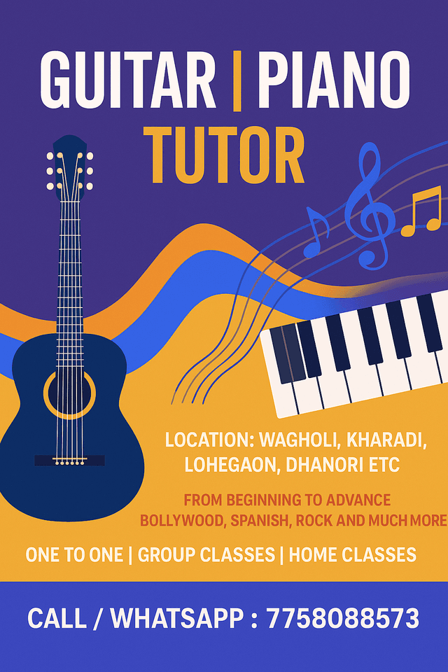 Learn Guitar And Keyboard In 1 Month Course by Rushikesh Suresh Kolpe