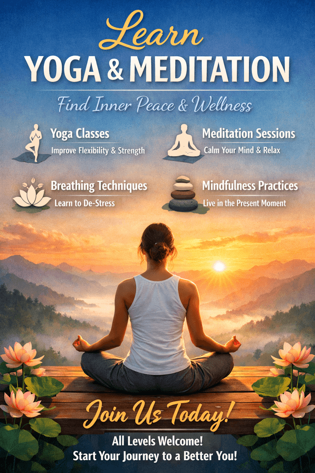 Yoga & Meditation course by Harshit Khokher