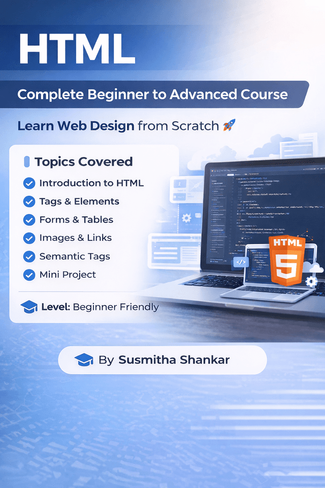 HTML Fundamentals Course by Susmitha S