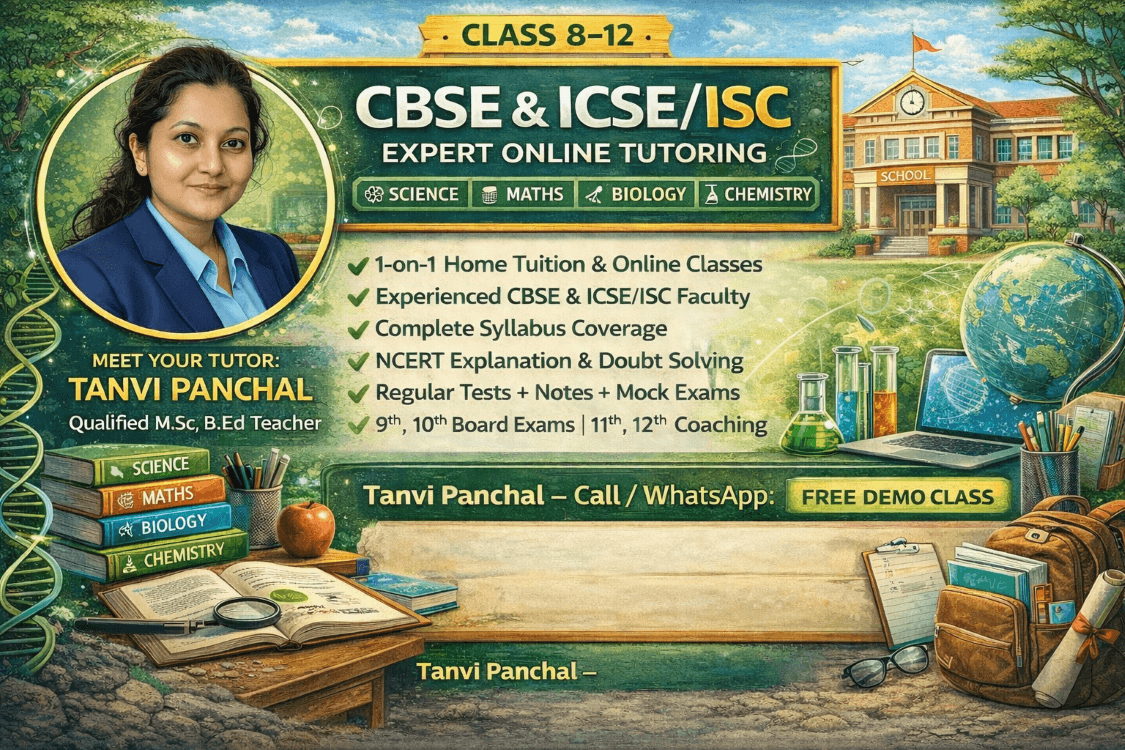 CBSE / ICSE / ISC Biology (Class 9–12) Course by Tanvi Panchal