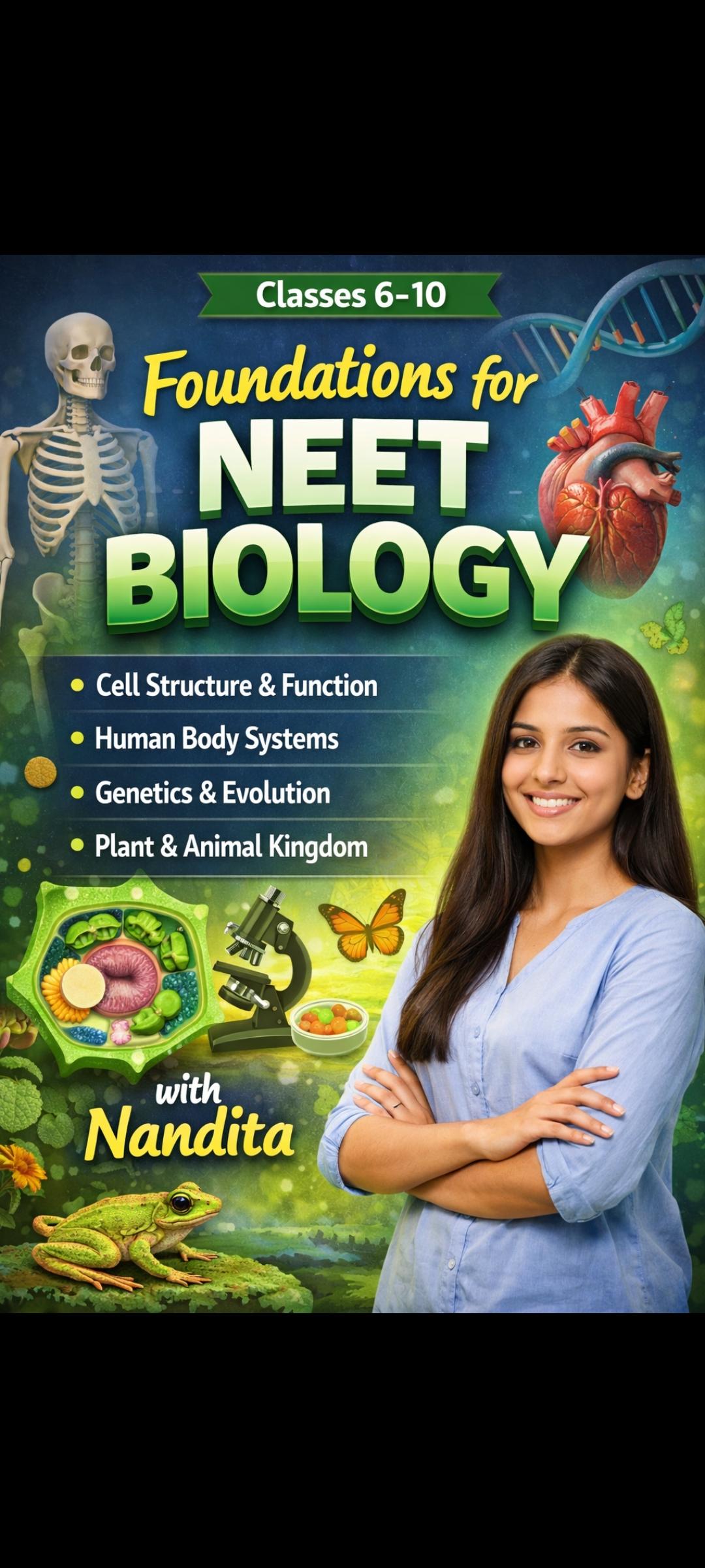 NEET Foundation Biology Classes 6–10 by Nanditakumar