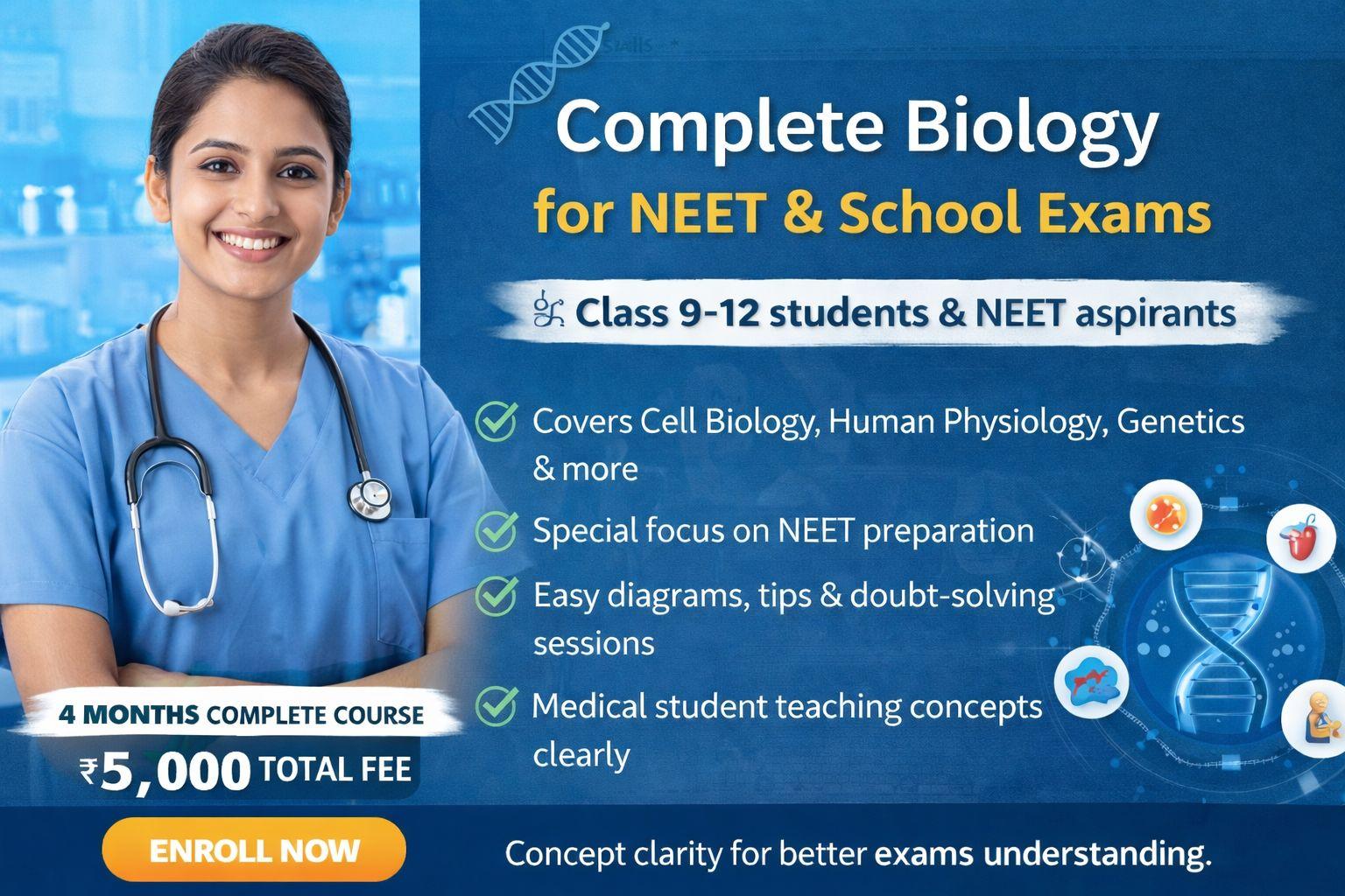 complete biology for NEET aspirants.
