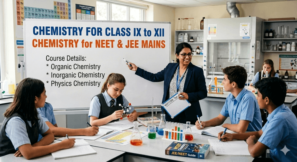 Chemistry for class IX to XII & for NEET JEE mains