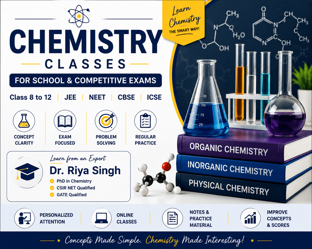 Chemistry Coaching for CBSE, ICSE, JEE & NEET