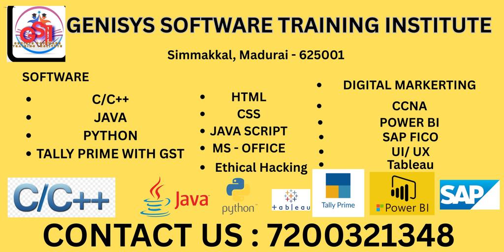 Python,C,C++, Java, HTML,CSS,JS,GD