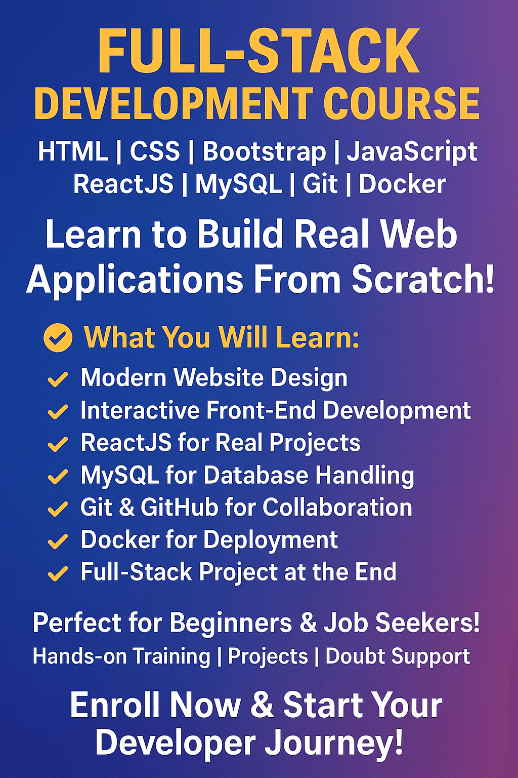 Full stack development - M Srinu