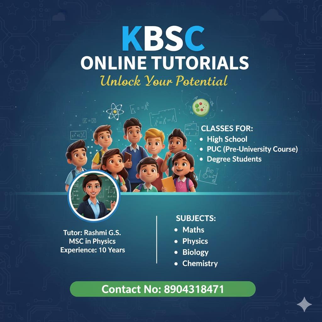 Physics, Chemistry & Mathematics – Online Coaching for Classes 11–12 & IIT-JEE by Rashmi G S