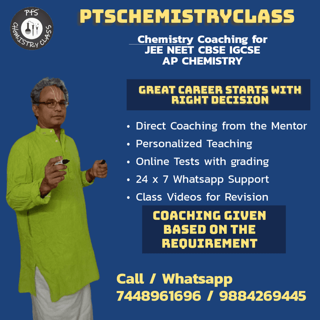 NEET Chemistry Online Coaching by Dr. P. T. Srinivasan