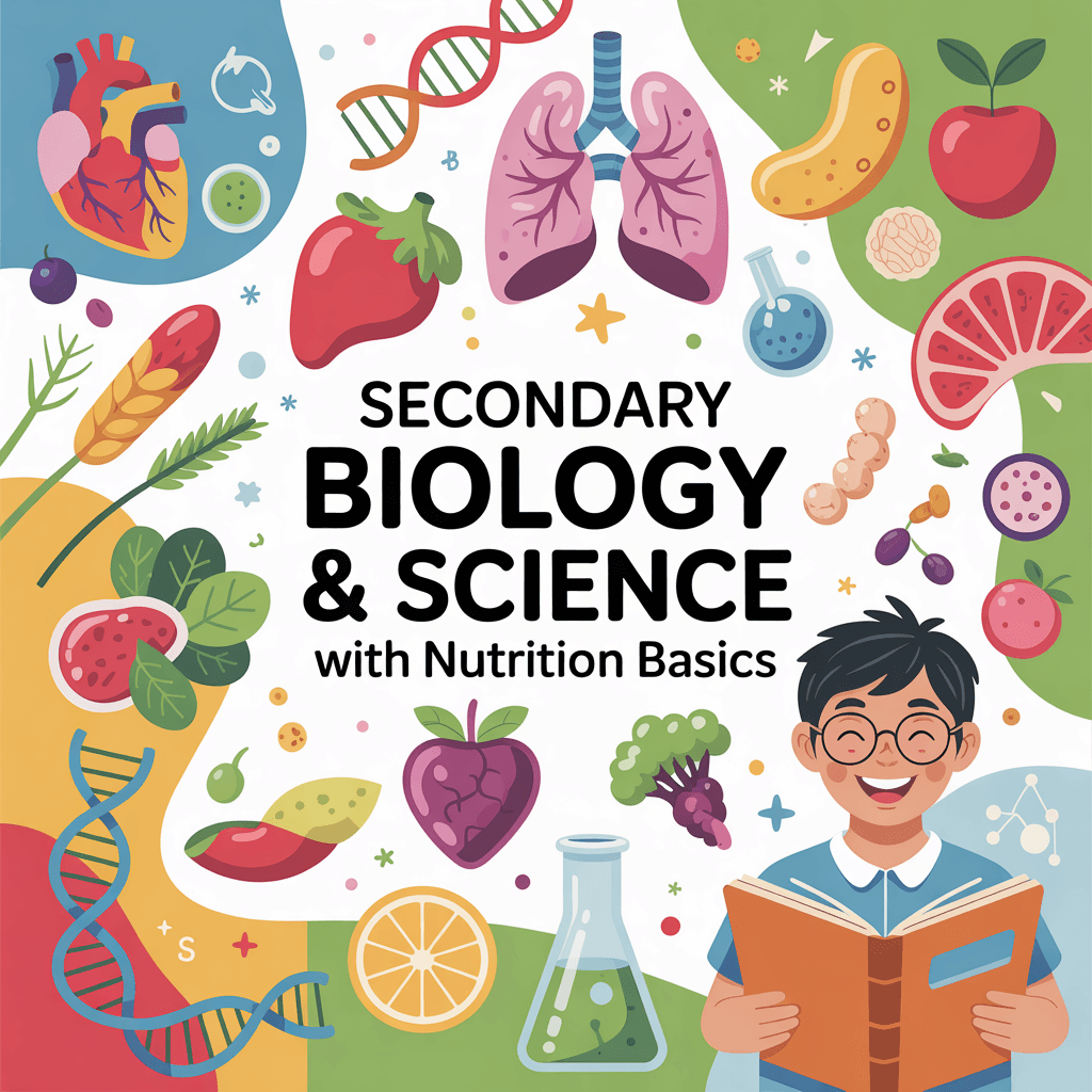 Secondary Biology & Science with Nutrition Basics (CBSE / ICSE / State Boards) by Priyadharshini.R