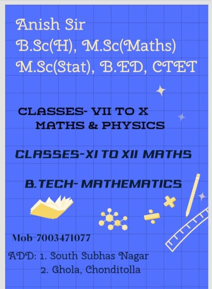 Class 11 & 12 Mathematics with IIT JEE Preparation by Anish Kr Jha