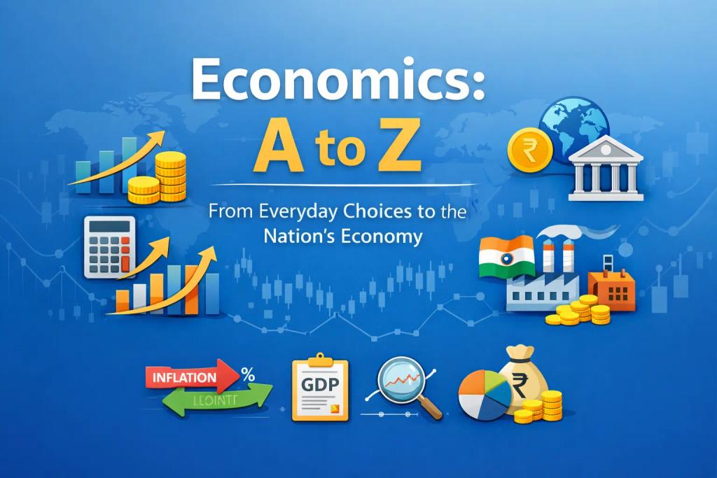 Economics A to Z for Class 11 & 12 (CBSE Micro & Macro) by JANVI JAIN