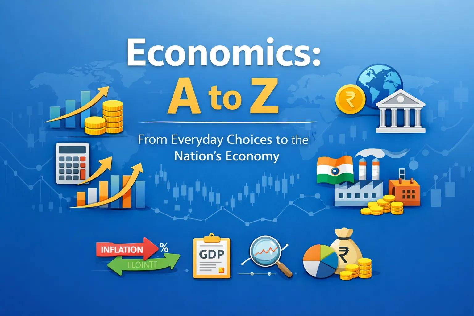 Economics A to Z for Class 11 & 12 (CBSE Micro & Macro) by JANVI JAIN