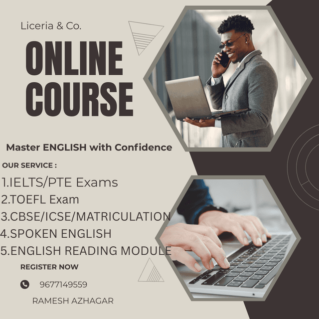English Language Coaching for Classes VI–XII & IELTS/PTE by Ramesh Azhagar