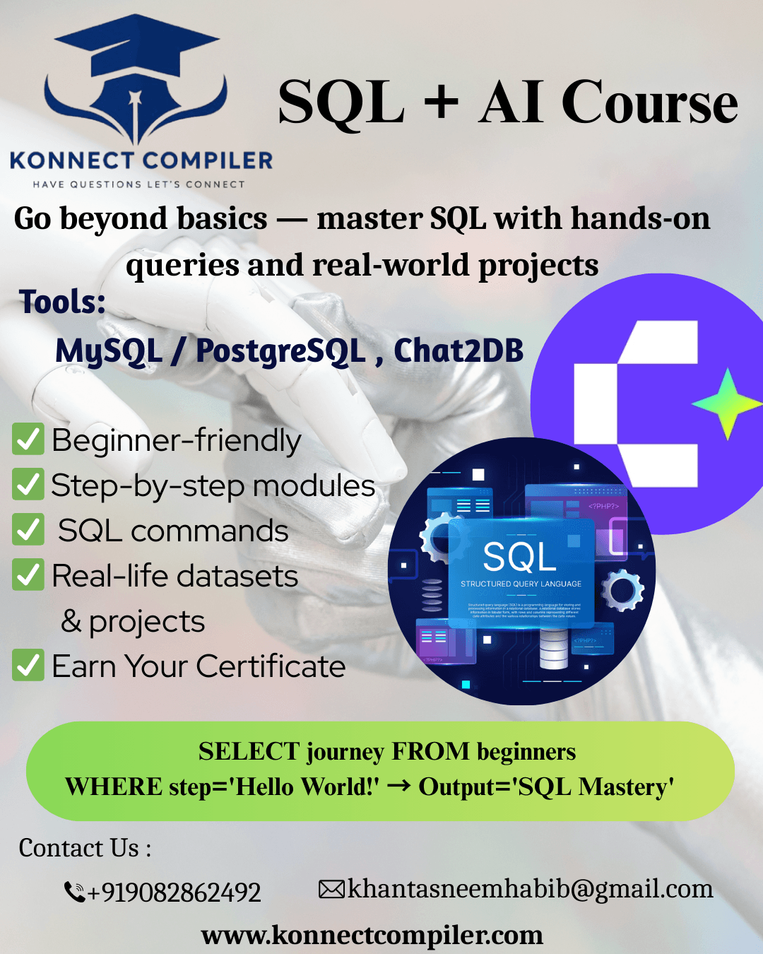 SQL & AI-Integrated Database Training by Khan Tasneem