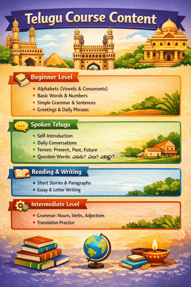Telugu Course by Sivasankar Anegondi