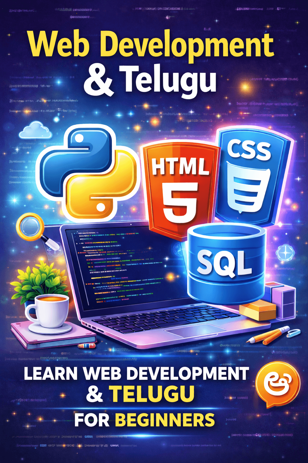 Python, Web & SQL Foundations with Spoken Telugu Course by Dhana Lakshmi