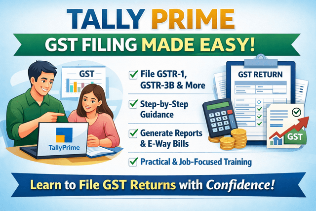 Tally Prime with GST Filing Course by Suguna Gandhirajan