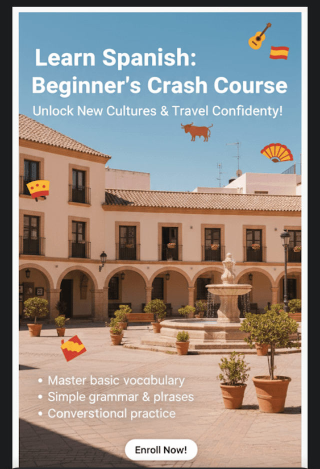 Spanish Course Classes by Mukul