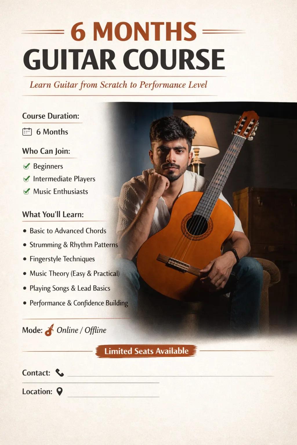 Rock and pop Guitar Course by Raunaq Sachdeva