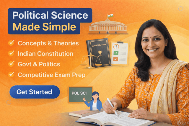 Political Science Mastery Program by Sonam