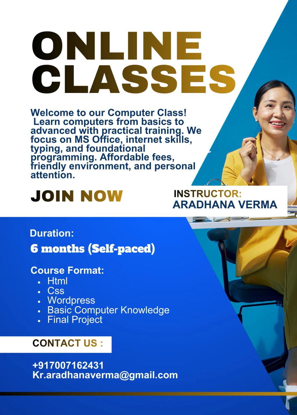 Computer course by Aradhana Verma