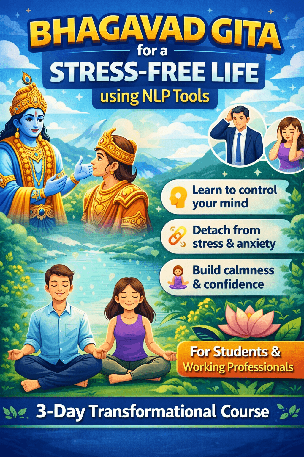 Bhagavad Gita & NLP Stress Management Course (3-Day Program) by Gyan Prakash Singh