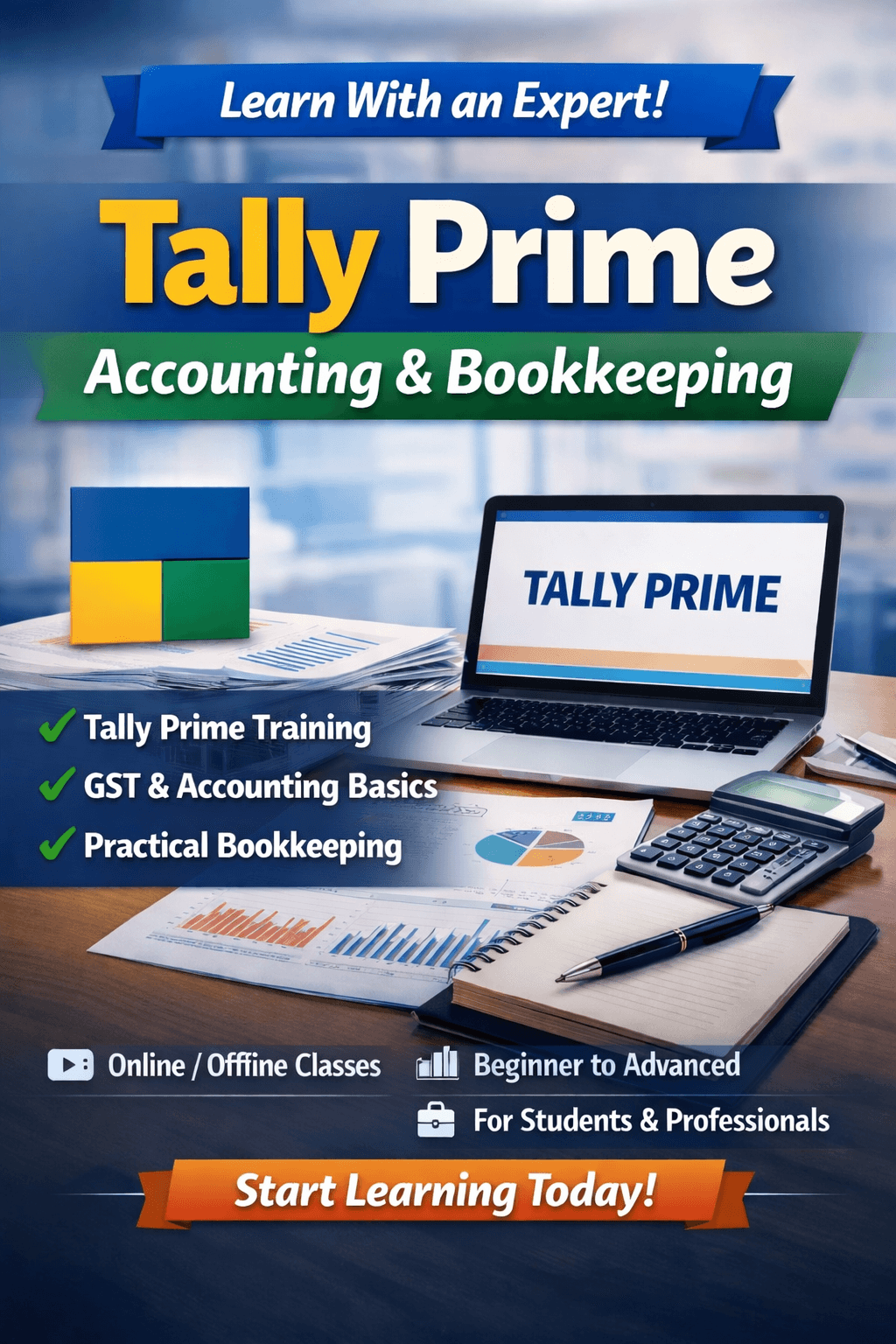 Basic Accounting and Tally prime Course by Lavanya M