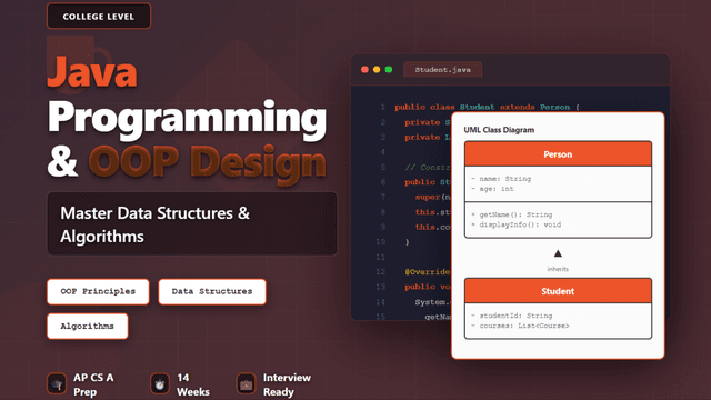 Java Programming & Object-Oriented Design Course by Debarun Chakraborty