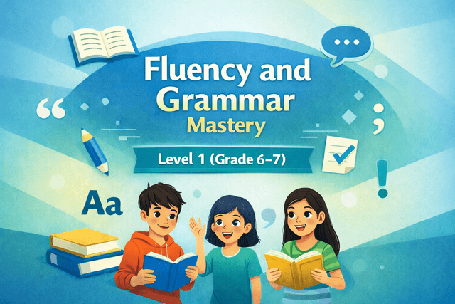 English Fluency and Grammar Mastery - Level 1 ( Grade 6-7) by Vinodhini Senthilkumar