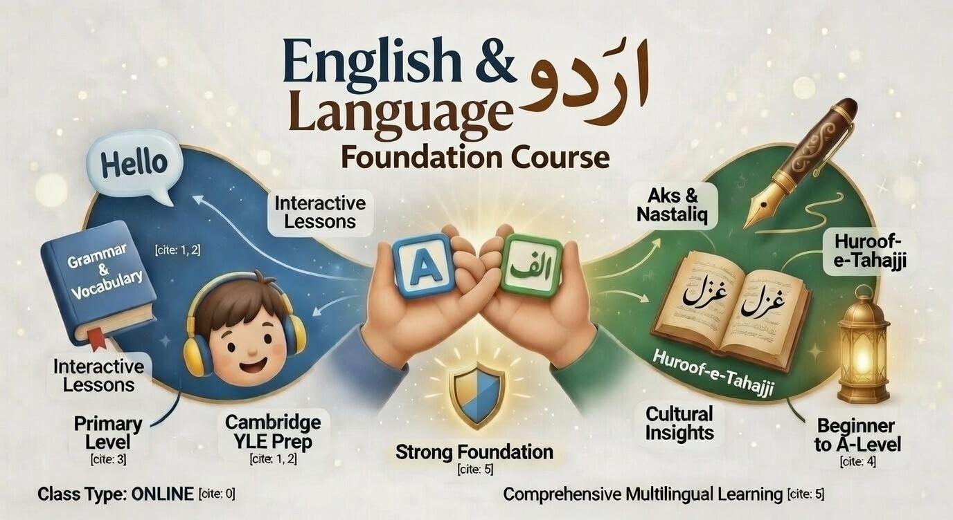 Urdu & English Foundation Course by Saba Parveen