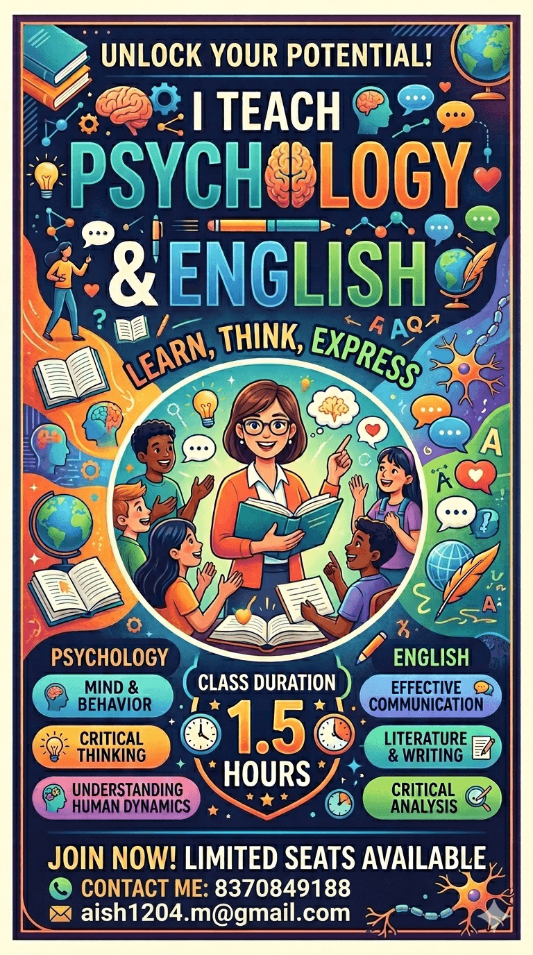 English and Psychology Course by AISHIKI MONDAL
