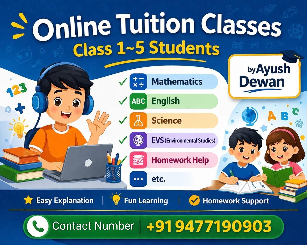 Maths, English, Science & Coding by Ayush Dewan