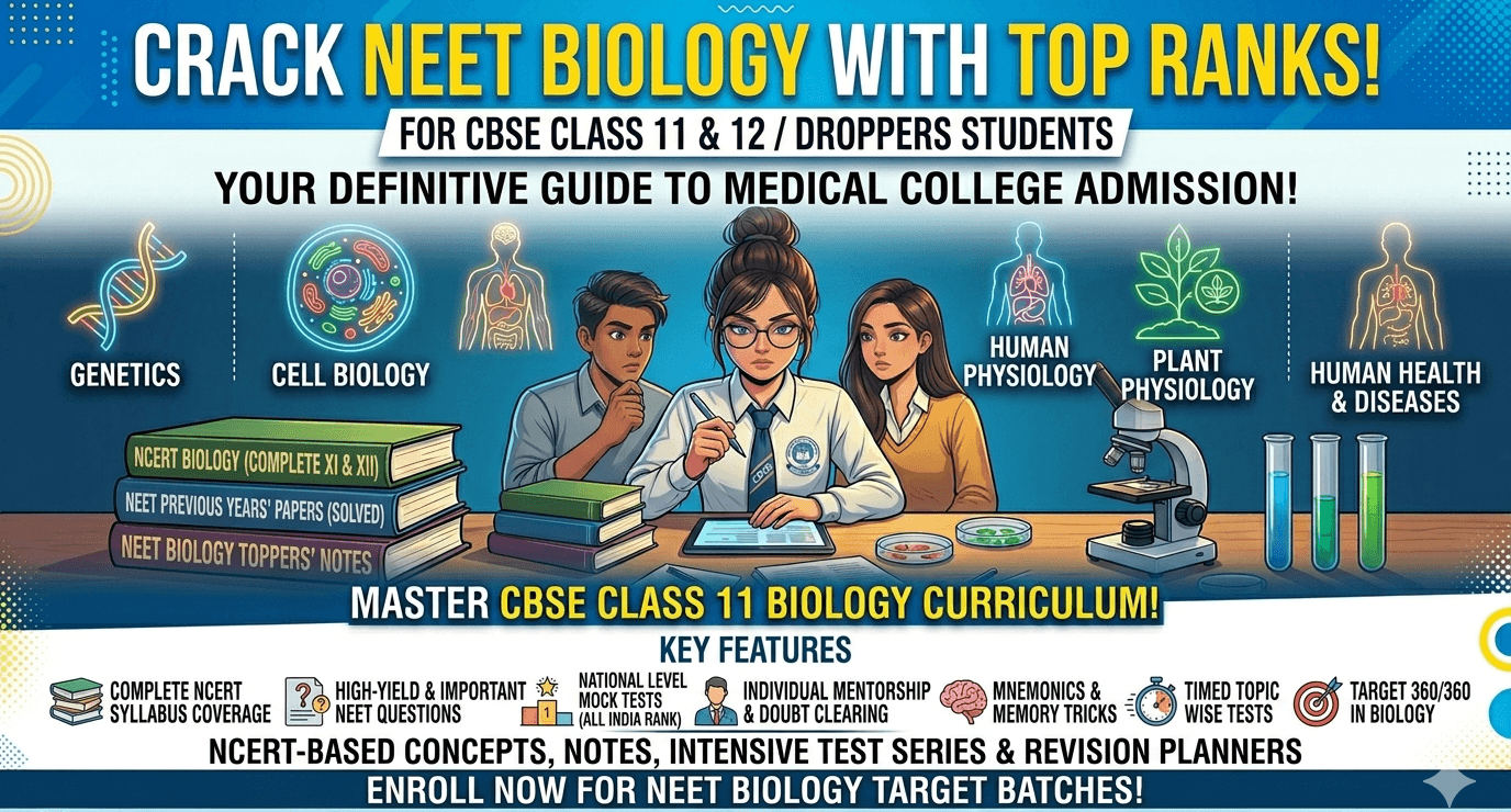 For 11th and NEET Preparation Course by Swati Sharma