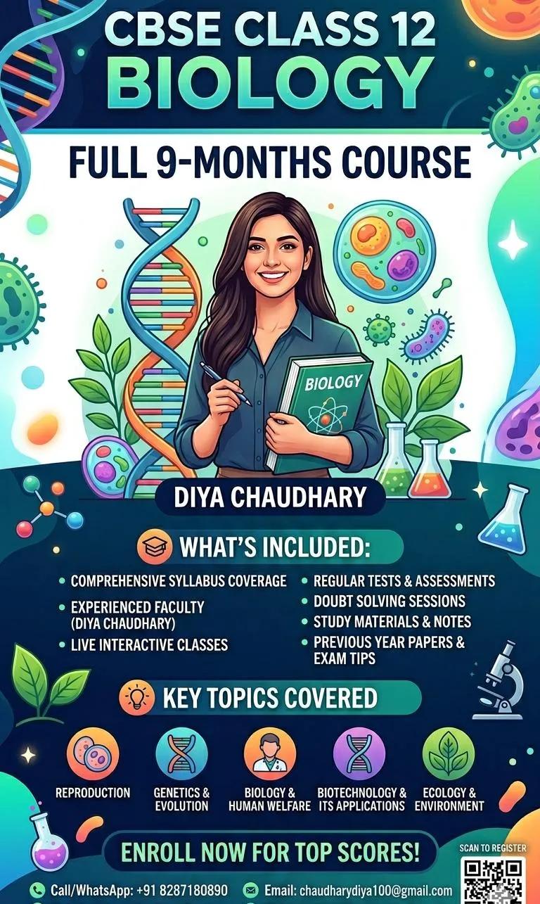 class 12 biology cbse