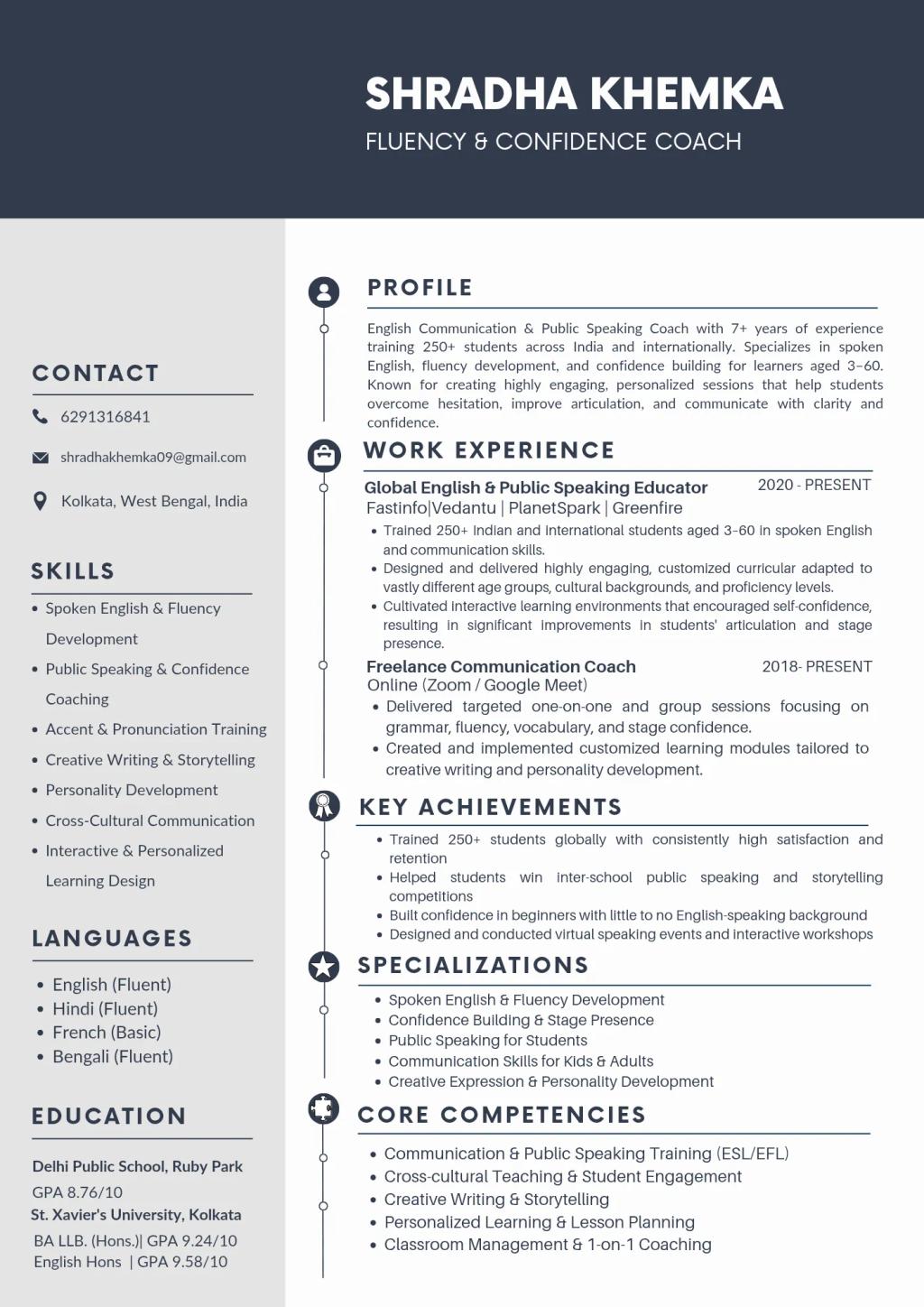 English Communication and Public Speaking