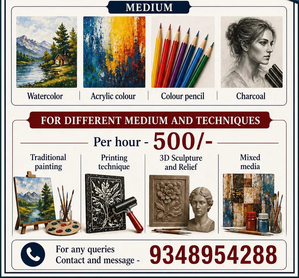 Crafts, Painting, Water colour,mixed media