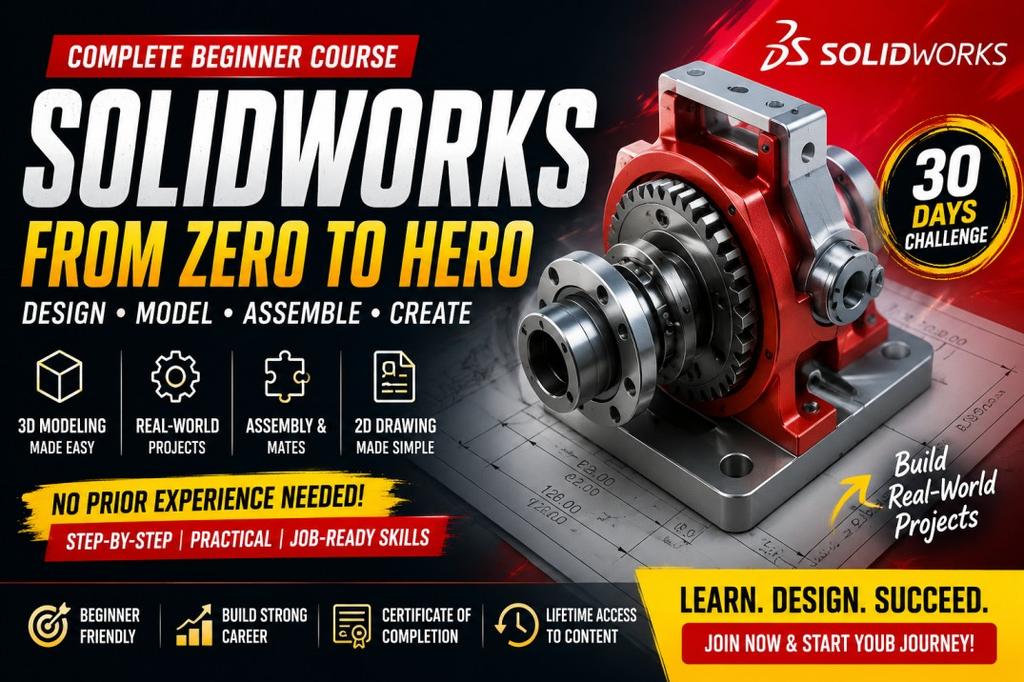 SolidWorks Full Beginner Course | Start Designing