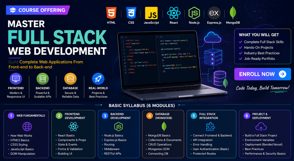 FULL STACK WEB DEVELOPMENT