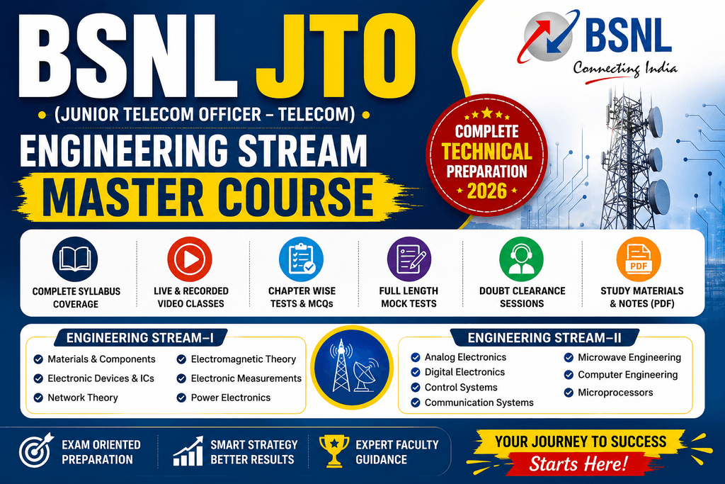 BSNL JTO Engineering Stream Master Course